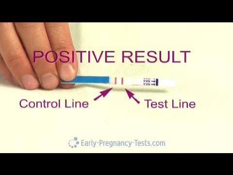 How to know if a pregnancy test strip is positive or not 