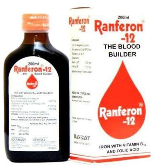 Price of Ranferon 12 syrup in Nigeria 