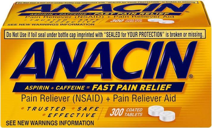 Price of Anacin tablets in Nigeria